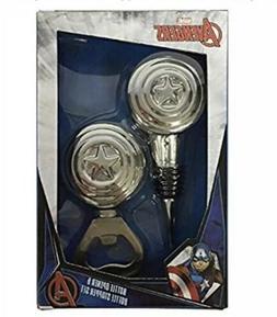 Marvel Avengers Bottle Opener And Bottle Stopper Gift Set NE