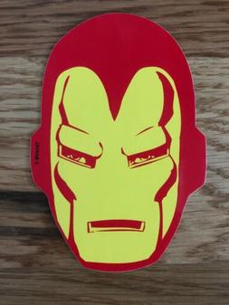 MARVEL Mask IRONMAN Yellow RED Window DECAL Car STICKER Lapt
