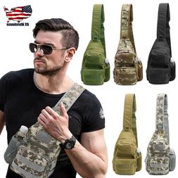 Men Outdoor Tactical Backpack Shoulder Sling Bag Chest Pack 