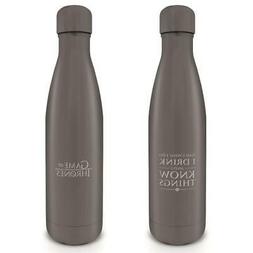 Game Of Thrones Metal Drinks Water Bottle I Drink And I Know