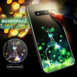 Moonlight Girl Luminous Glass Phone Case For Samsung Galaxy 