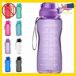 4Aminla Motivational Water Bottle 2.2L/64Oz Half Gallon Jug 