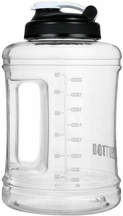 Motivational Water Bottle BPA Free 2.2L/64oz  Exercise Large