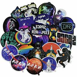 NASA Stickers for Water Bottle Space Explorer Galaxy Vinyl D