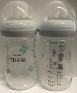 Philips Avent Natural Baby Bottle 9oz - Seahorse, New 2 Pack