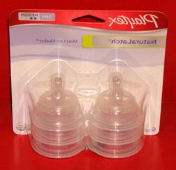 Playtex Naturalatch Nipples 3 Month+ Medium Flow Lot of 2 12