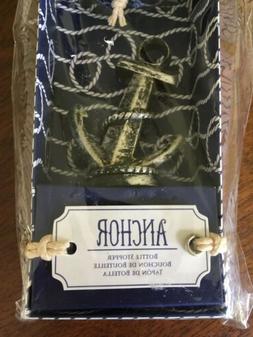 Nautical Anchor Wine Bottle Cork Stopper by Kate Aspen, anti