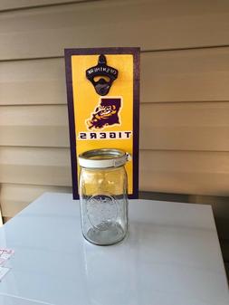 NCAA LSU Tigers Mason Jar Bottle Opener