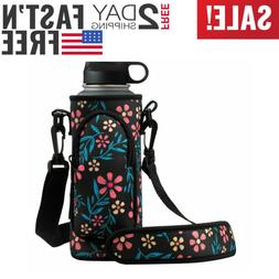 Rorytory Neoprene Water Bottle Sleeve Carrier Holder With Sh