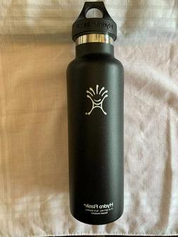 New! hydro flask 21oz vacuum insulated water bottle black