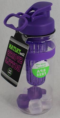NEW 32oz. Tritan Sports Bottle With Infuser, 6 Reusable Ice 