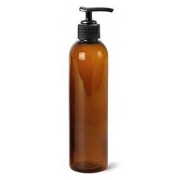 NEW! 8oz EMPTY MASSAGE OIL/LOTION BOTTLE WITH BLACK PUMP FOR