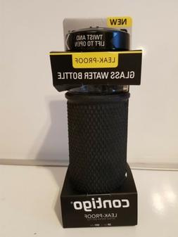 NEW BLACK Contigo 20 oz. Evoke Quick-Twist Lid Glass Water B