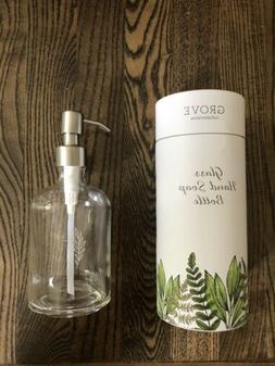 New GROVE COLLABORATIVE Glass Hand Soap Bottle