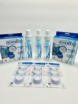 . 9 Bottles Total. 3 Packs Storage Lids