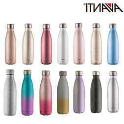 New Avanti Fluid Twin Wall Vacuum Water Bottle 500ml Stainle