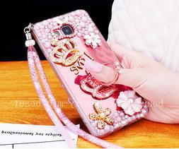 New Luxury Girl Woman Lady Soft TPU Plating Diamond Mirror C