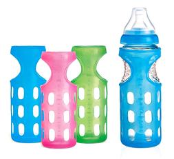 NEW Munchkin Mighty Grip Silicone Bottle Sleeve - 8 Ounces