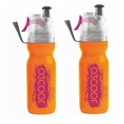 New O2Cool Mist N Sip Insulated 20 oz Spray Misting Water Bo