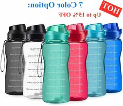 New Motivational Water Bottle 2.2L/64oz Half Gallon Jug with