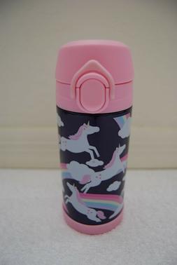 New Pottery Barn Kids Rainbow UNICORN Water Bottle 12oz Insu
