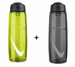 NEW Nike T1 32 Oz. Flow Swoosh Water Bottle Gray Black + Gre