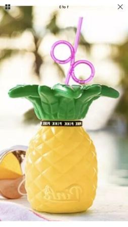 NEW ❤ Victoria Secret Pink A COLADA Refillable Pineapple C