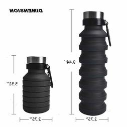 NEW Water Bottle,Silicone for Travel Gym Sports Water Bottle