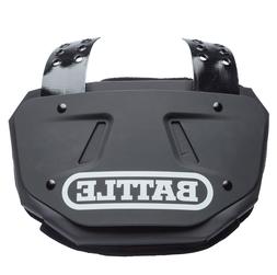 NEW Battle Youth Back Plate Football White/Black/Gold Fits Y