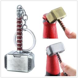 Newest Marvel Bottle Opener Thor Hammer Keychain Pendant Ave
