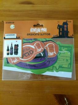 NIP Halloween Party Set of 8 Spooky BOTTLE LABELS STICKERS D