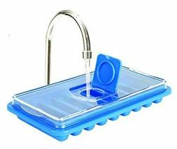 No-Spill Ice Cube Tray - Cylinder Sized For Easy Water Bottl