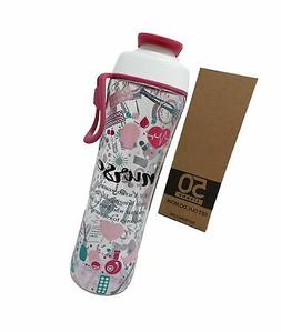 50 Strong Nurse Water Bottle - BPA Free 24 oz. w/Carry Loop 