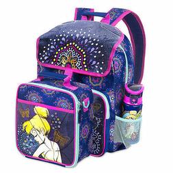 Disney NWT Tinkerbell Fairy Light Up Backpack+lunch tote box