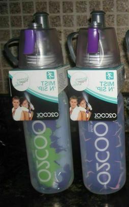 O2 COOL Power Flow Grip 24 oz Water Bottle & Mist N Sip - Se