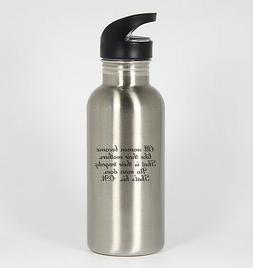 Oscar Wilde Quote #159 - Funny 20oz Silver Water Bottle Cup 