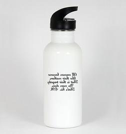 Oscar Wilde Quote #159 - Funny 20oz White Water Bottle Cup L