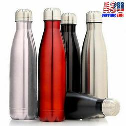 5 Colors 500ml 17oz Stainless Steel Vacuum Double Wall Us