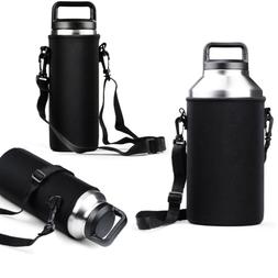 18/36/64oz Sports Water Bottle Carrier Insulated Bag Holder 