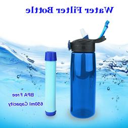 Outdoors Filter Water Bottle Portable River ,Well ,Pool, Rai