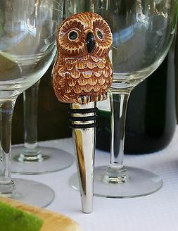 POTTERY BARN OWL BOTTLE STOPPER -NIB-  WHO WHO WOULDN&rsquo;T GI