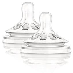 2x 2-Packs Philips Avent Natural Fast Flow Nipples 4 Nipples