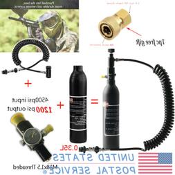 Paintball 4500psi Air Bottle 0.35L Air Tank+Regulator+Coiled