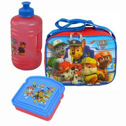 PAW PATROL Kids School Lunch Bag + Water Jug Bottle + Bread 