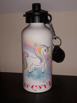 Personalised Unicorn Metal Sport Water Drink Bottle ideal fo