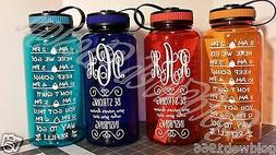 Personalized, Monogrammed Fitness Water Intake Training Spor