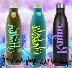 Personalized Name Monogram Vinyl Decal For Your Tumbler Wate