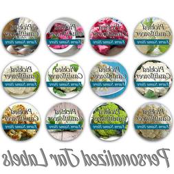 PICKLED CAULIFLOWER PERSONALIZED MASON JAR LID BOTTLE KITCHE