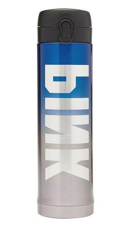 Victoria's Secret PINK Thermos Blue Travel Mug Water Bottle 