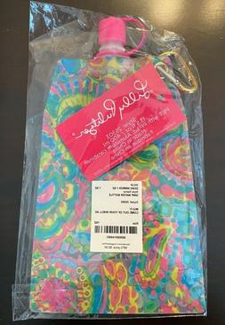 Lilly Pulitzer Plastic Water Bottle Pouch Pink Green Yellow 